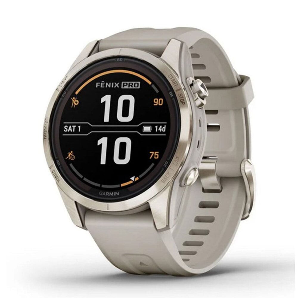 Fenix 7S Pro Sapphire Solar Edition 42mm GPS Smartwatch beige softgold fastbike 1.jpg